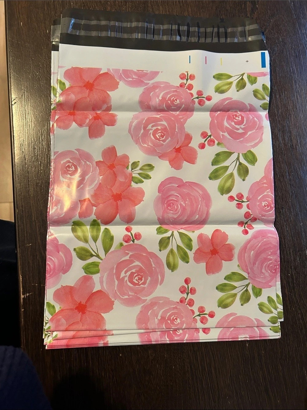 Floral Pink & White polymailers (pack of 7)